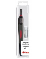 Cyrkiel ROTRING Compact metalowy + wklady grafitowe , w plastikowym etui