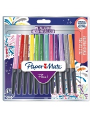 Pisaki flamastry Paper Mate FLAIR METALLIC , 12 kolorów metalicznych