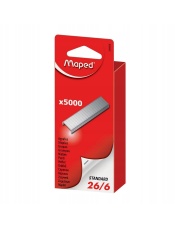 Zszywki Maped galwanizowane ostrzone 26/6 5000 sztuk