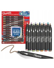 Markery Sharpie NEW, akrylowy wodoodporny 12 kolorów, GRATIS: 2 x jajko