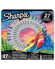 Pisaki SHARPIE markery permanentne 27 kolorów , GÓRA, Worek GRATIS
